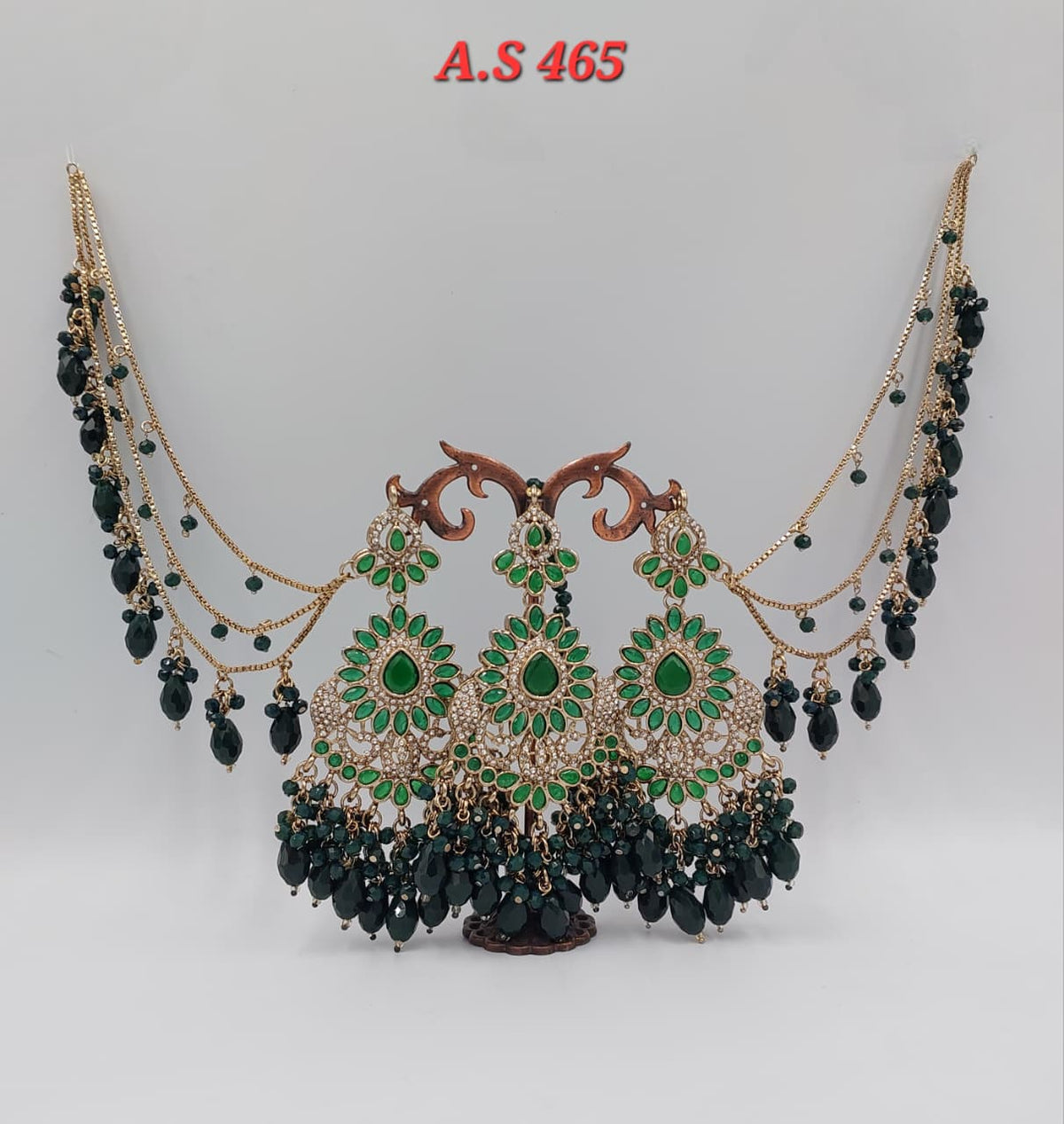 Sahara Earrings & Tikka Set | Different Color Available