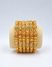 6 pieces Bangles Set, Golden & Silver Color options