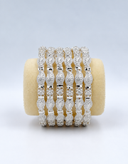 6 pieces Bangles Set, Golden & Silver Color options
