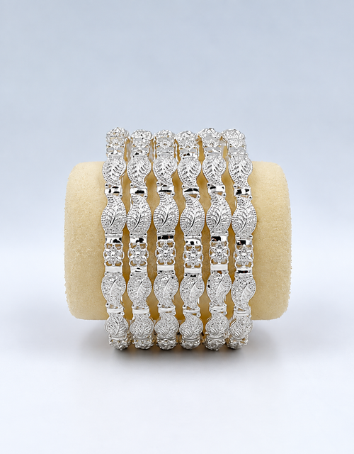 6 pieces Bangles Set, Golden & Silver Color options