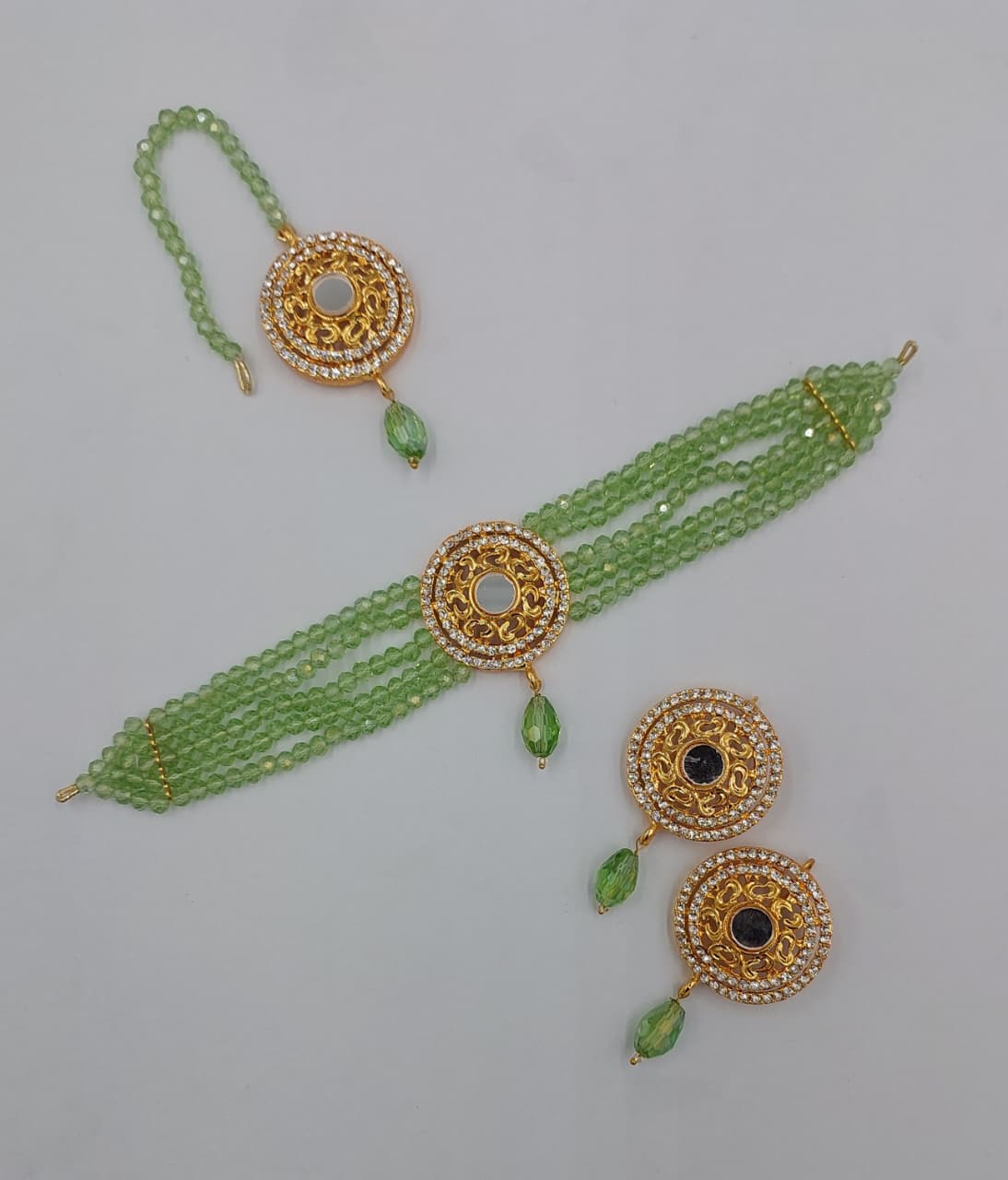 Plain and Elegant pearl Choker Set