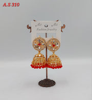 Jumka Golden with small Mirror