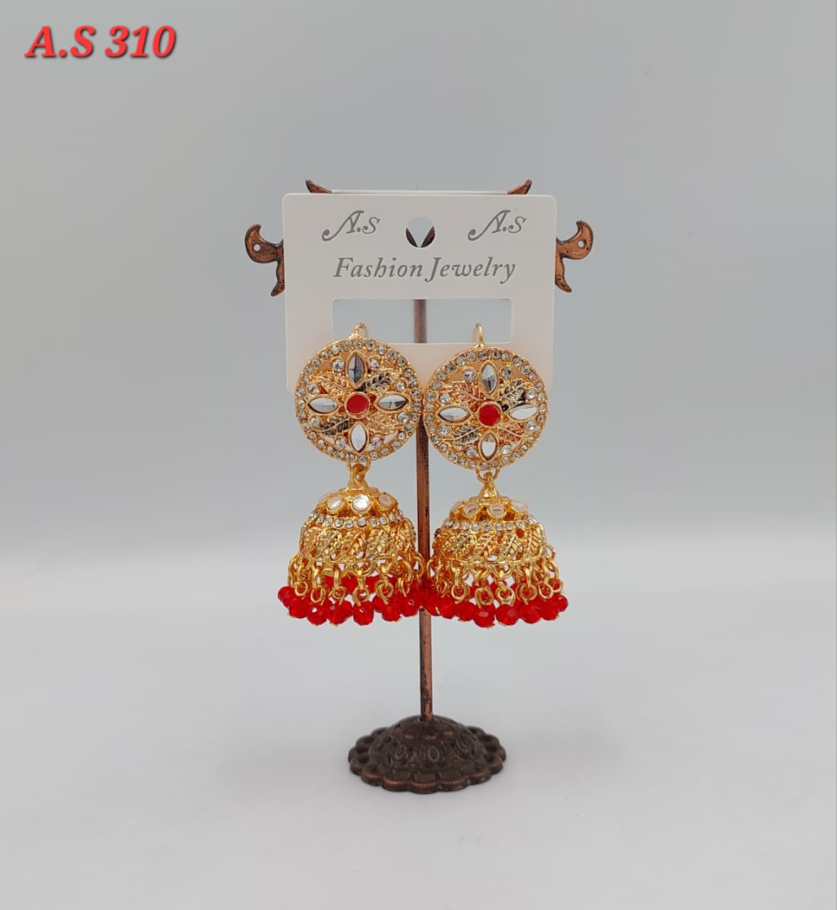 Jumka Golden with small Mirror