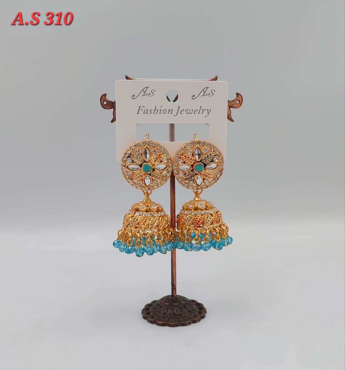 Jumka Golden with small Mirror